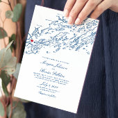 Portland Maine Casco Bay Elegant Navy Map Weddensc Kaart