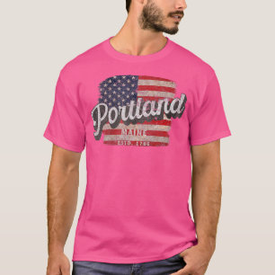 Portland Maine Classic Grunge 1 (3) T-shirt