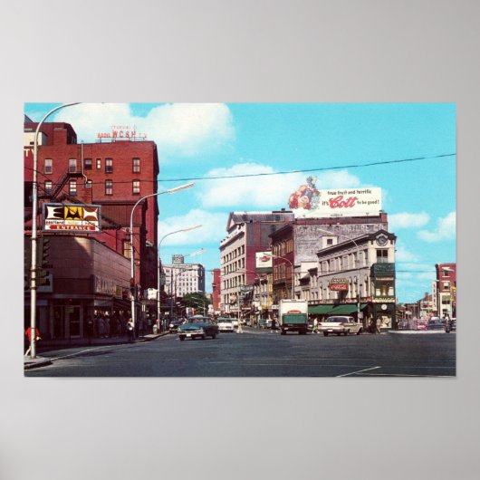 Portland, Maine Congress Square, Circa 1963 Poster (Voorkant)