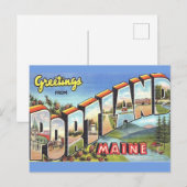 Portland Maine Groet Briefkaart (Voorkant / Achterkant)