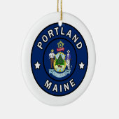 Portland Maine Keramisch Ornament (Rechts)