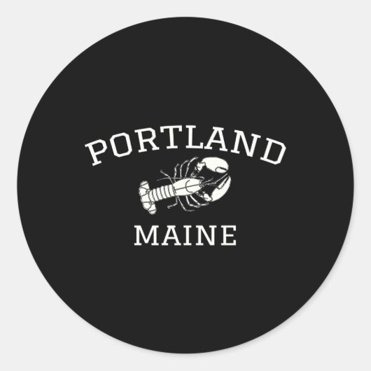 Portland Maine kreeft product Ronde Sticker (Voorkant)
