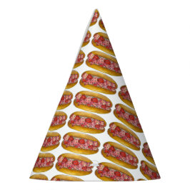 Portland Maine Kreeft Roll Sandwich Vis en zeevruc Feesthoedjes