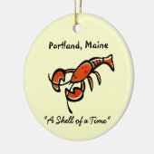 Portland, Maine Lobster Keramisch Ornament (Links)