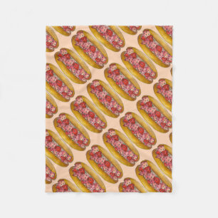 Portland Maine Lobster Roll Sandwich Food Foodie Fleece Deken
