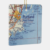 Portland Maine Map Keramisch Ornament (Rechts)