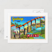 Portland Maine ME  groot Briefkaart (Voorkant / Achterkant)
