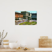 Portland, Maine Monument Square Circa 1960 Poster (Keuken)