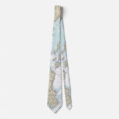 Portland Maine Nautical Navigation Chart Stropdas (Voorkant)