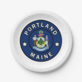 Portland Maine Papieren Bordje (Voorkant)