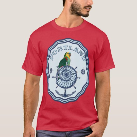 Portland Maine Parrot T-shirt (Voorkant)