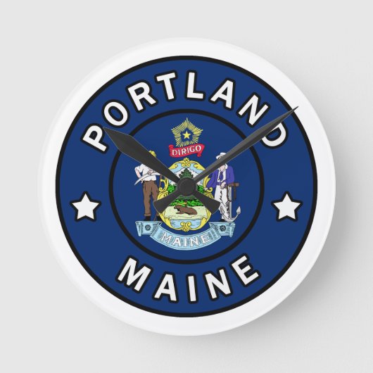 Portland Maine Ronde Klok (Voorkant)