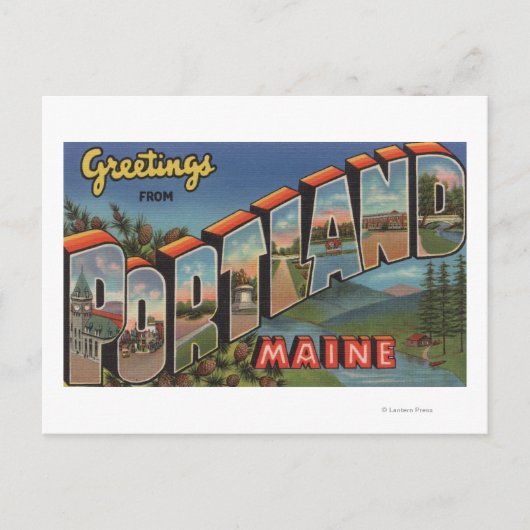 Portland, Maine (Scene) Briefkaart (Voorkant)