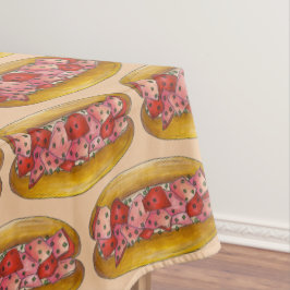 Portland Maine Seafood Lobster Roll Sandwich Food Tafelkleed