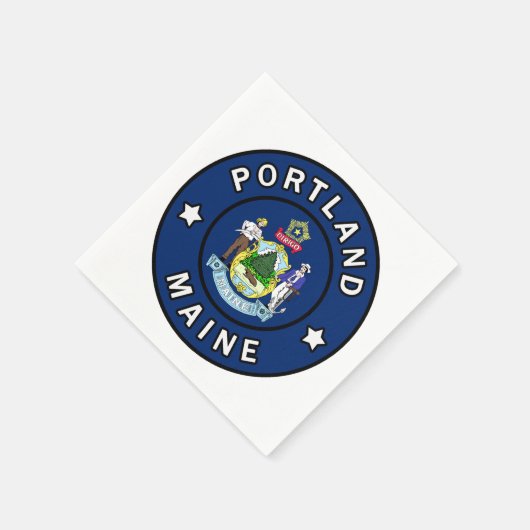 Portland Maine Servet (Hoek)