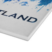 Portland Maine Skyline Blue Snijplank (Hoek)