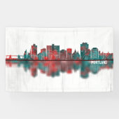 Portland Maine Skyline Spandoek (Horizontaal)