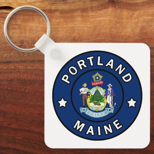 Portland Maine Sleutelhanger (Voorkant)