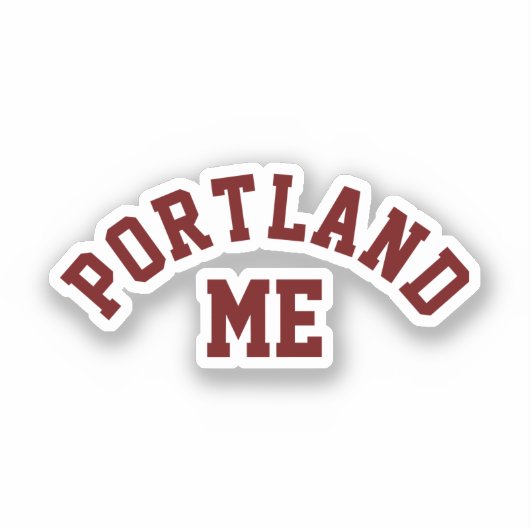 Portland, Maine Sticker (Voorkant)