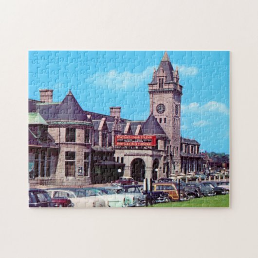 Portland, Maine Union Station 1950 Puzzle Legpuzzel (Horizontaal)