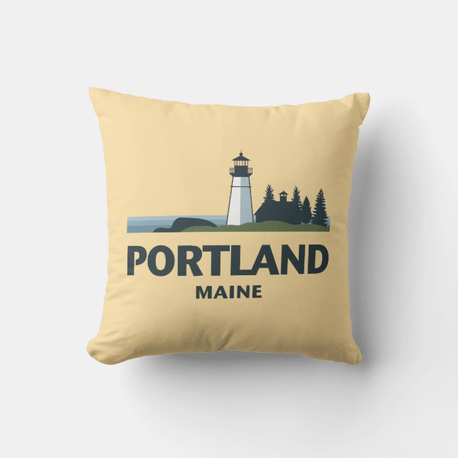 Portland Maine Verenigde Staten Kussen (Voorkant)