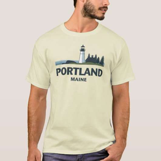 Portland Maine Verenigde Staten T-shirt (Voorkant)