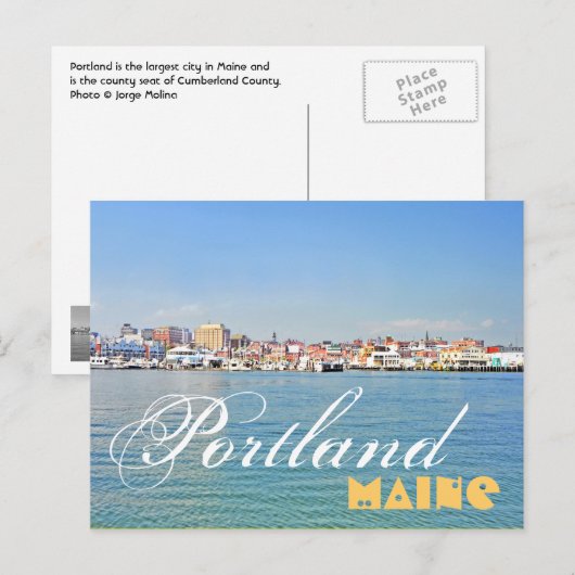Portland, Maine, VS Briefkaart (Voorkant / Achterkant)