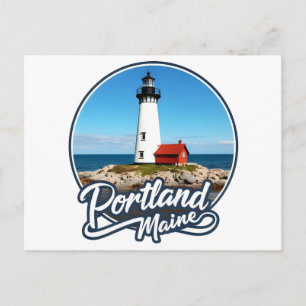 Portland, Maine Vuurtoren Briefkaart