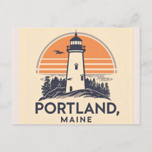 Portland, Maine   Vuurtoren Briefkaart