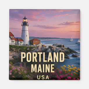 Portland Maine Vuurtoren Kust Reis Cadeau Magneet