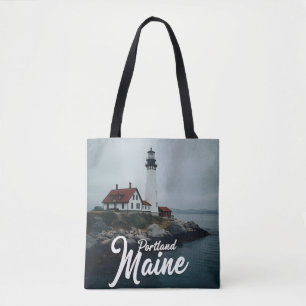 Portland, Maine Vuurtoren Tote Bag