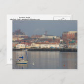 Portland Maine Waterfront Briefkaart (Voorkant / Achterkant)