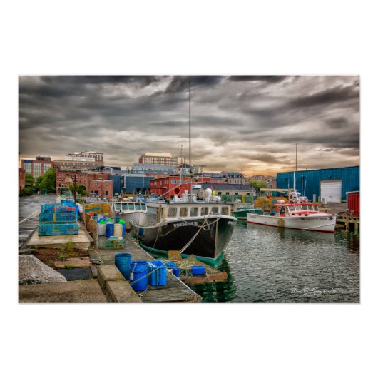 Portland Maine Waterfront Perfect Poster (Voorkant)