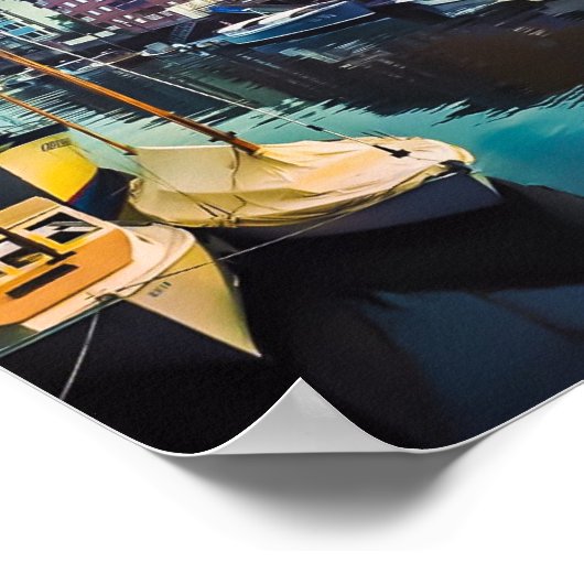 Portland Maine Waterfront Poster (Hoek)