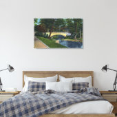 Portland, MaineDeering Oaks Arch Bridge Uitzicht Canvas Afdruk (Insitu (Slaapkamer))