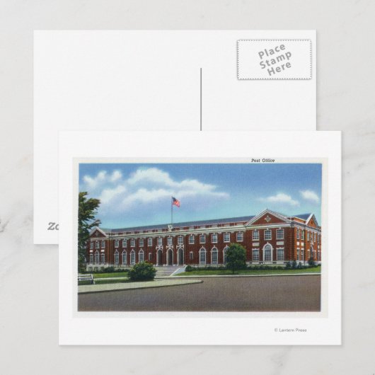 Portland, MaineExterior Uitzicht of the Post Briefkaart (Voorkant / Achterkant)