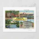 Portland, MaineGreetings Van met Schilderachtig Briefkaart (Voorkant)