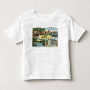 Portland, MaineGreetings Van met Schilderachtig Kinder Shirts