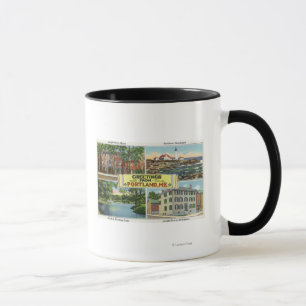 Portland, MaineGreetings Van met Schilderachtig Mok