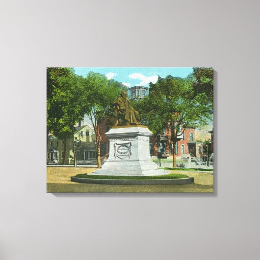 Portland, MaineOverhead Uitzicht of Portland Canvas Afdruk (Voorkant)