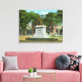 Portland, MaineOverhead Uitzicht of Portland Canvas Afdruk (Insitu (Woonkamer))