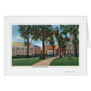 Portland, MaineScene-Uitzicht uit het Lincoln-park