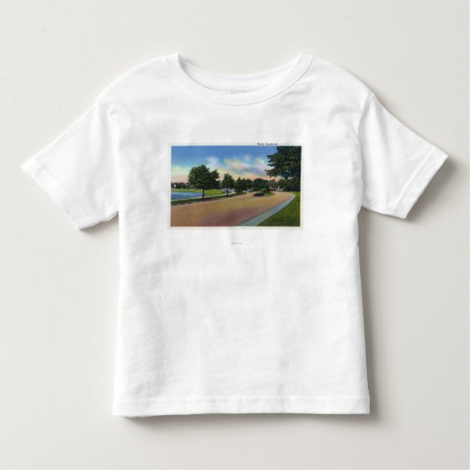 Portland, MaineView of Baxter Boulevard Kinder Shirts (Voorkant)