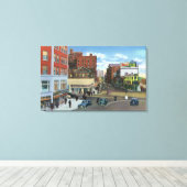 Portland, MaineView of Congress Square Canvas Afdruk (Insitu (Houten vloer))