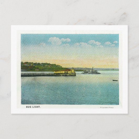 Portland, MaineView of the Bug Lighthouse Briefkaart (Voorkant)