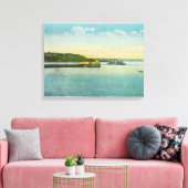 Portland, MaineView of the Bug Lighthouse Canvas Afdruk (Insitu (Woonkamer))