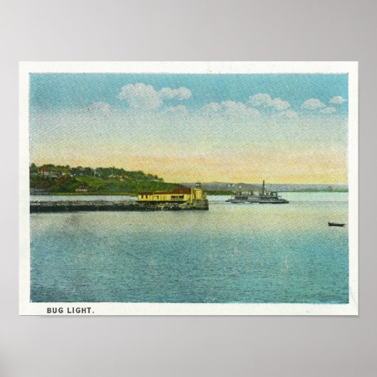 Portland, MaineView of the Bug Lighthouse Poster (Voorkant)