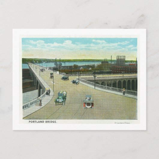 Portland, MaineView of the Longmede Monument Briefkaart (Voorkant)