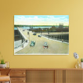 Portland, MaineView of the Longmede Monument Canvas Afdruk (Insitu (Woonkamer))