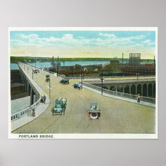 Portland, MaineView of the Longmede Monument Poster (Voorkant)